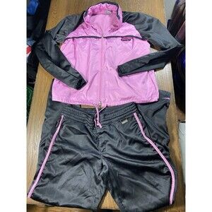 VTG Nike Pink Track 2 piece Womens outfit (jacket Size Large, Pants Size Medium)
